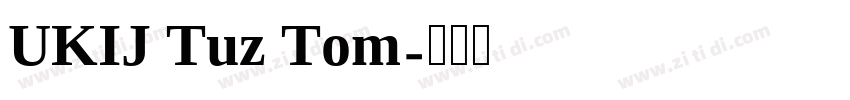 UKIJ Tuz Tom字体转换